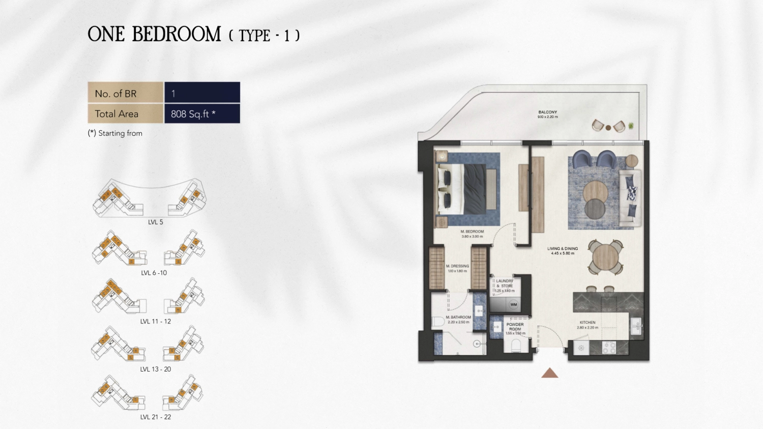 1 BR - Type A